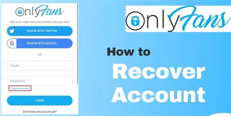 Recover onlyfans account